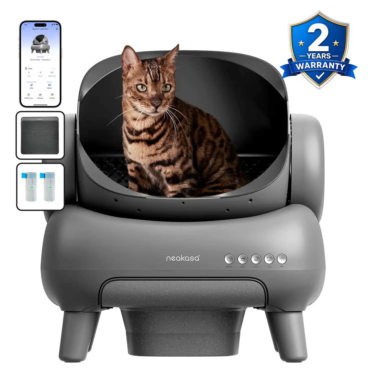 Neakasa M1 Plus open-top automatic litter box